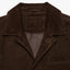 Chaqueta Hombre 100% Cuero Gamuza Café Matias