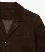 Chaqueta Hombre 100% Cuero Gamuza Café Matias
