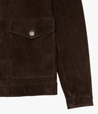 Chaqueta Hombre 100% Cuero Gamuza Café Matias