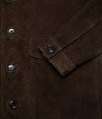 Chaqueta Hombre 100% Cuero Gamuza Café Matias