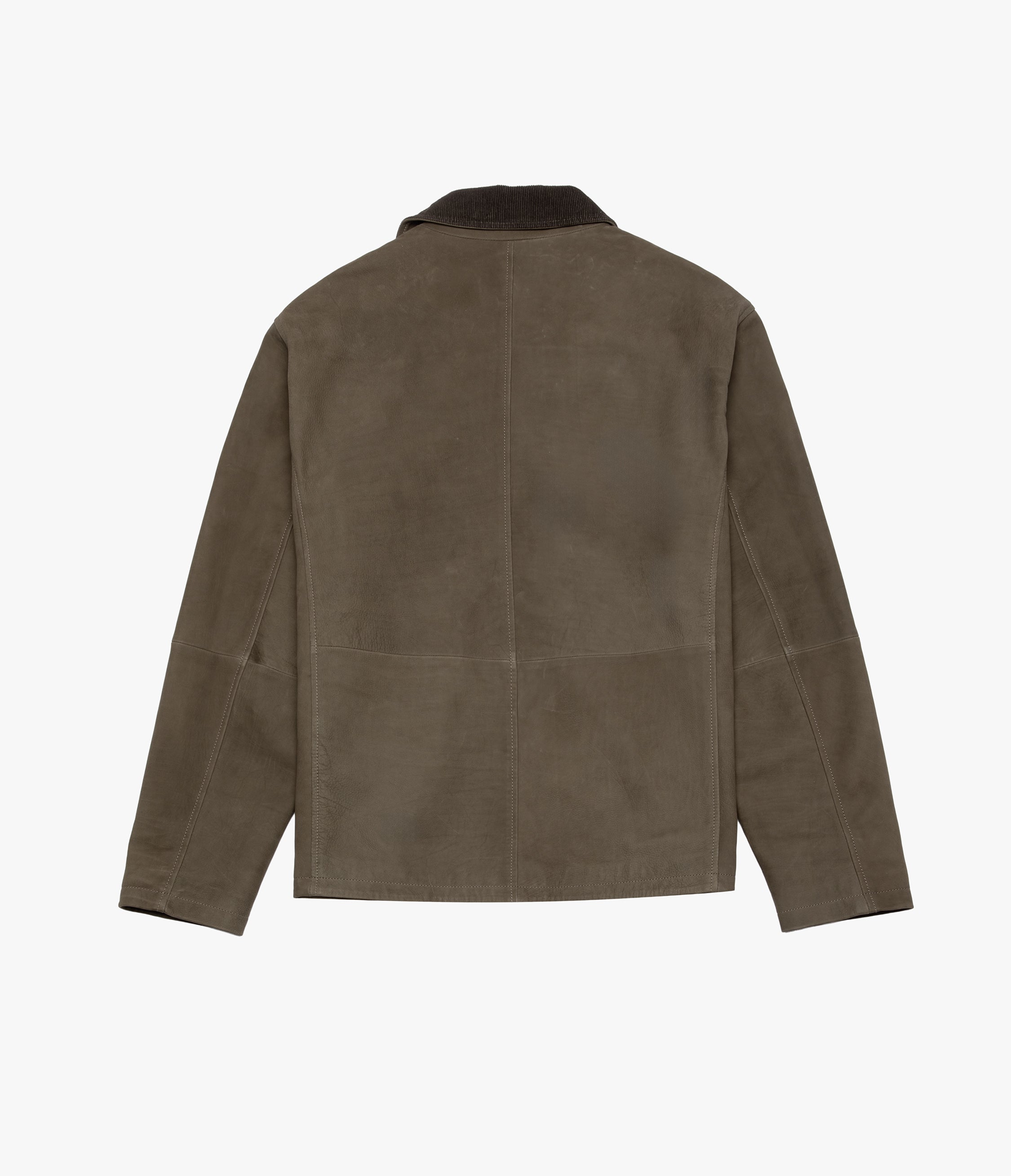Chaqueta Hombre 100% Cuero Cuello Cotelé Paul