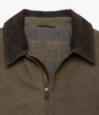 Chaqueta Hombre 100% Cuero Cuello Cotelé Paul