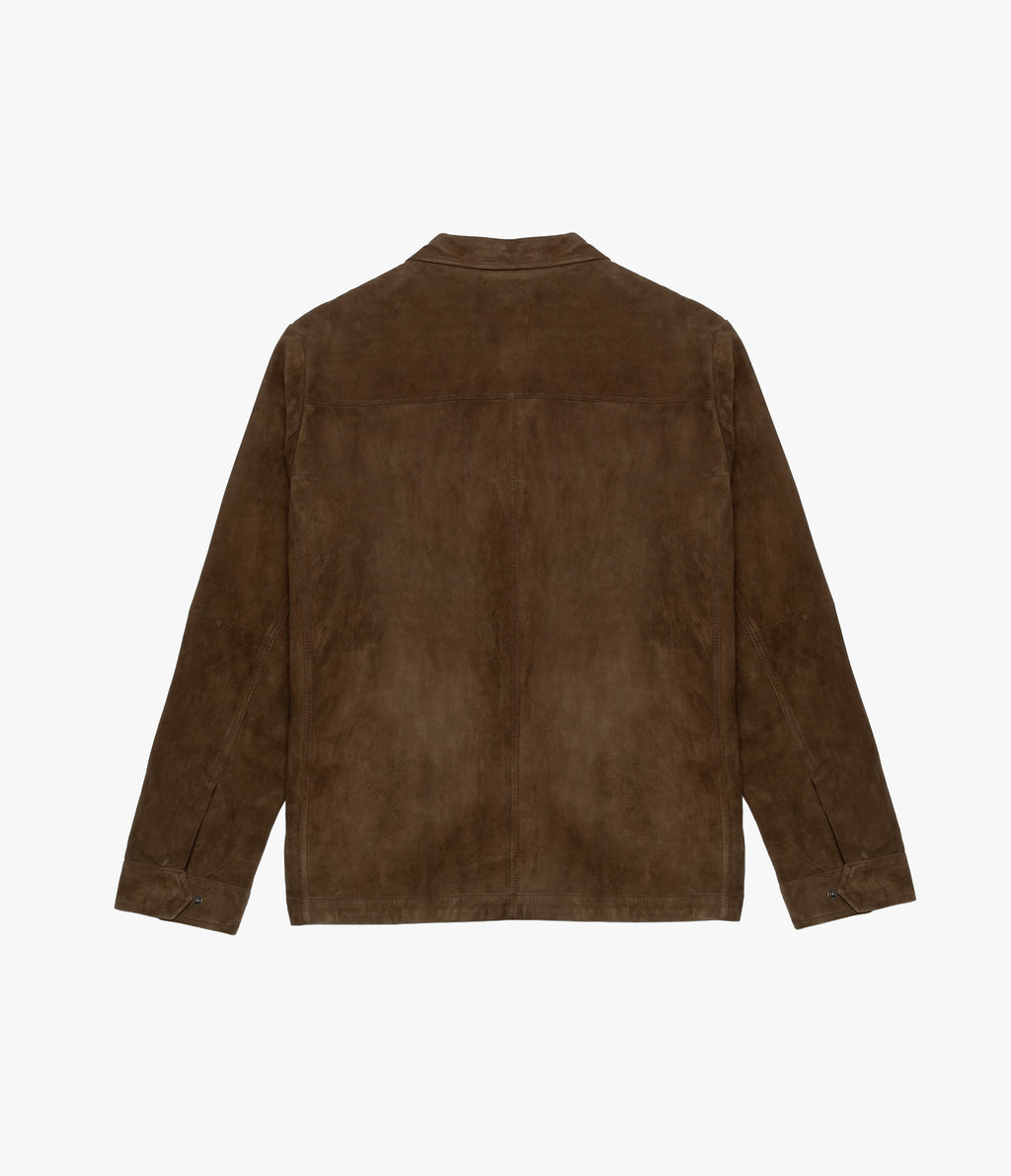 Chaqueta Hombre 100% Cuero Gamuza Jack Camel