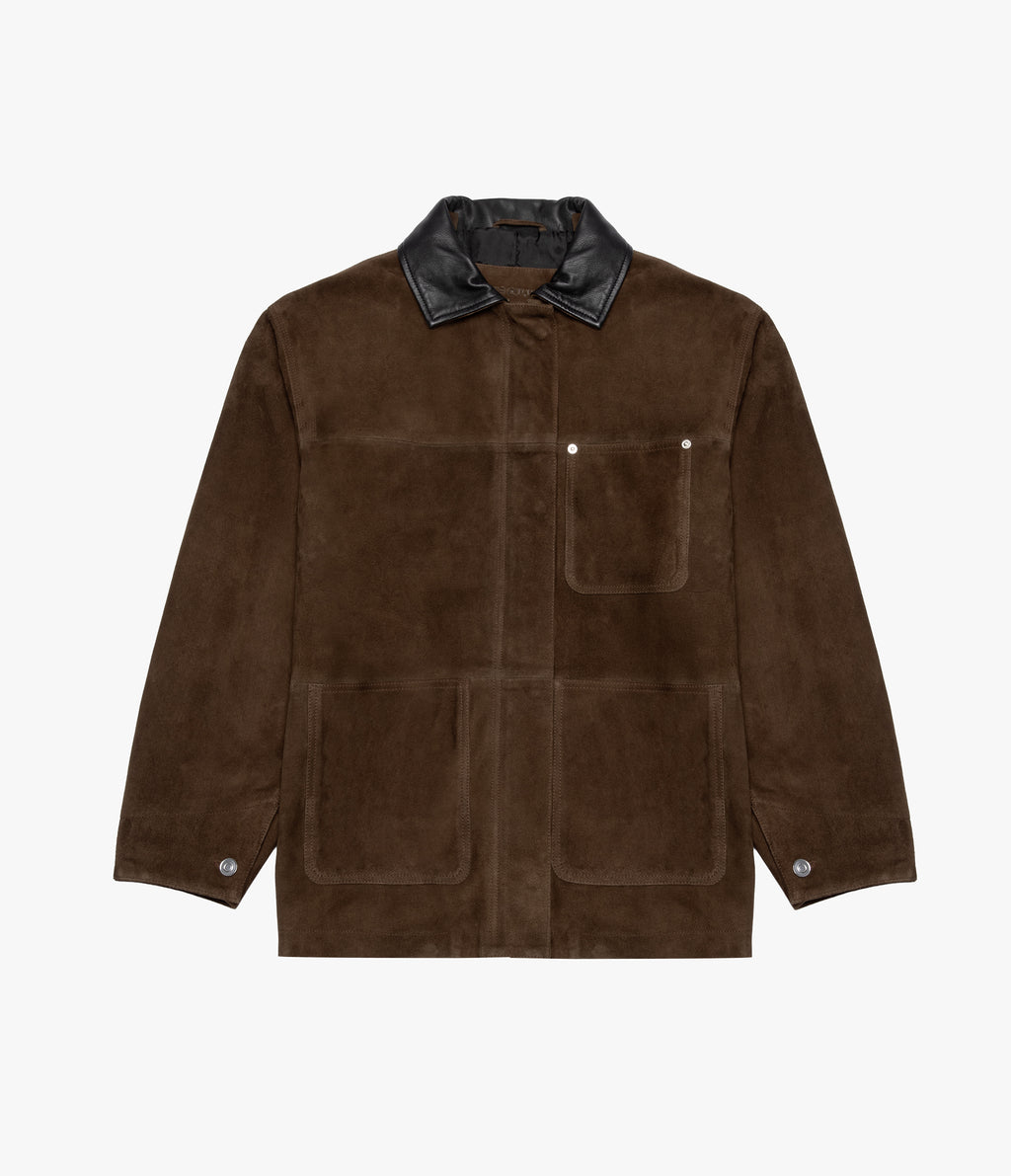 Chaqueta Mujer 100% Cuero Mara Café