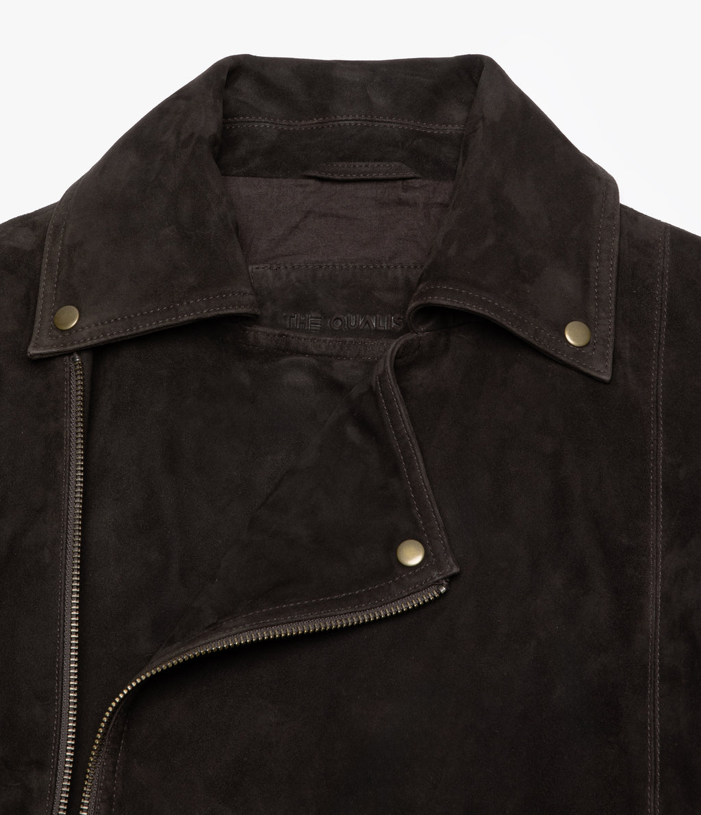 Chaqueta Mujer 100% Cuero Oversize Café