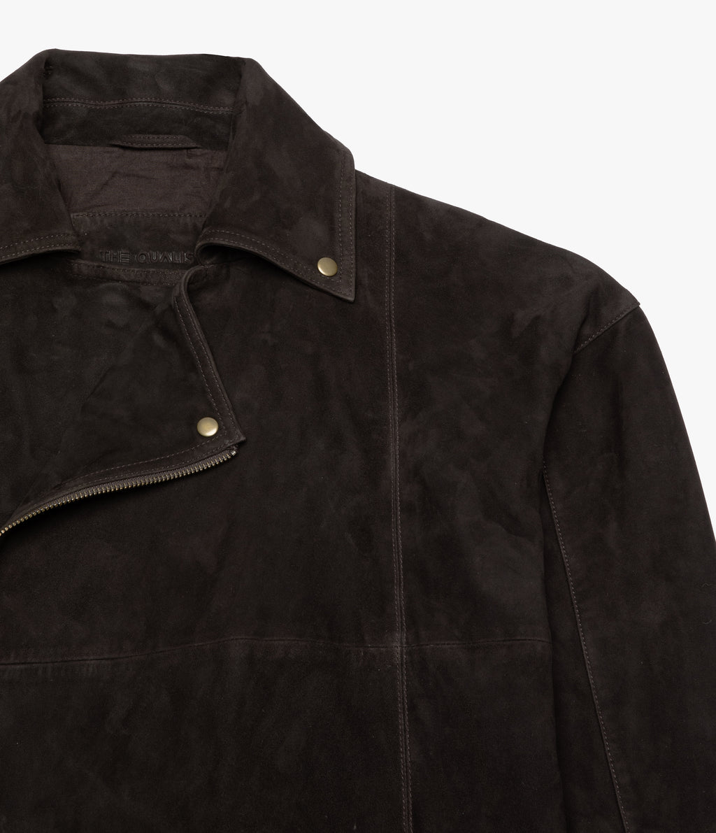 Chaqueta Mujer 100% Cuero Oversize Café