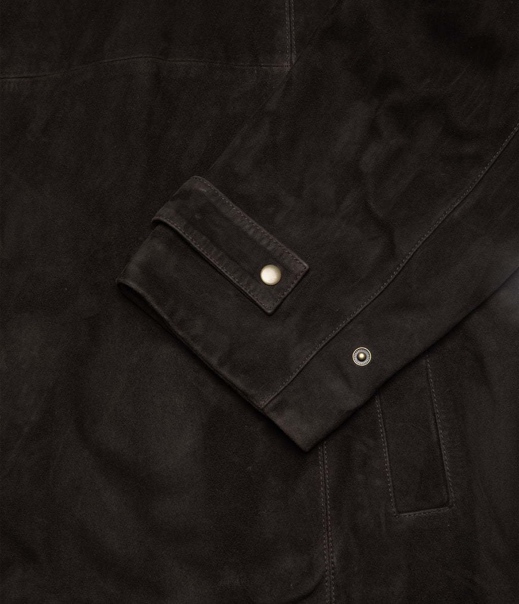 Chaqueta Mujer 100% Cuero Oversize Café