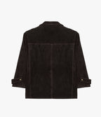 Chaqueta Mujer 100% Cuero Oversize Café