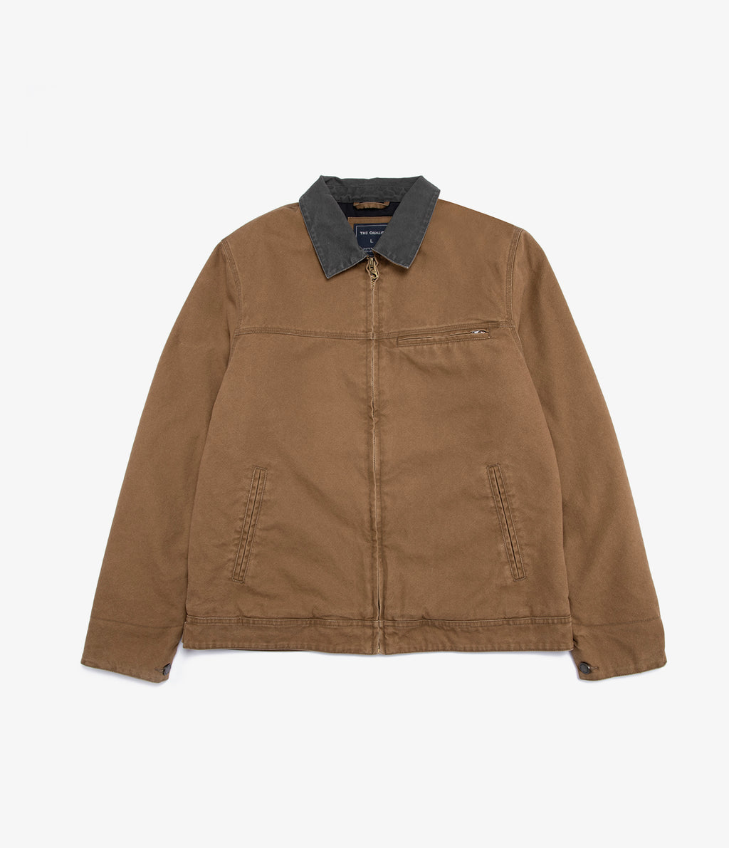 Chaqueta Hombre Canvas Café