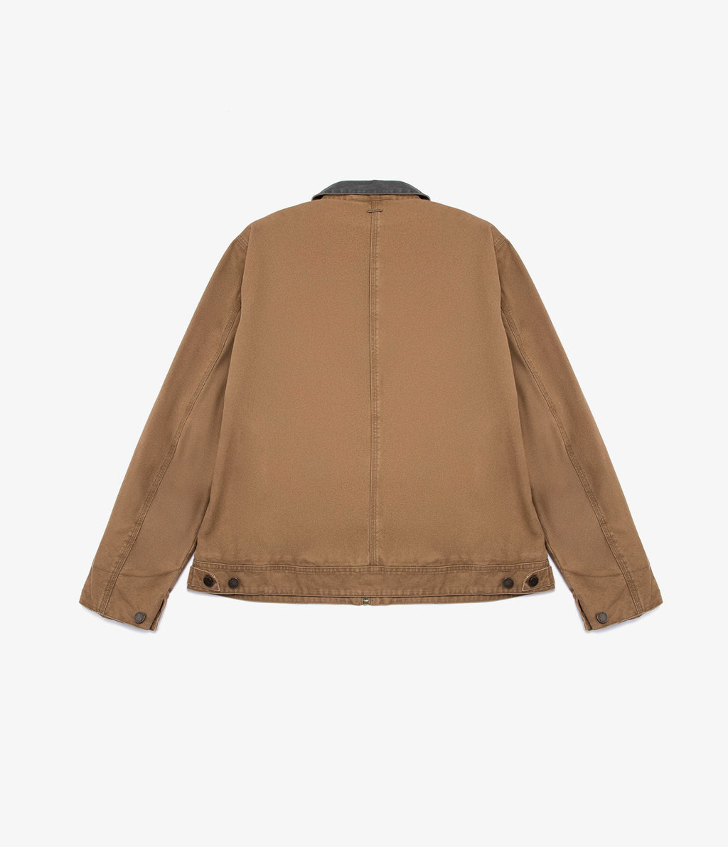 Chaqueta Hombre Canvas Café