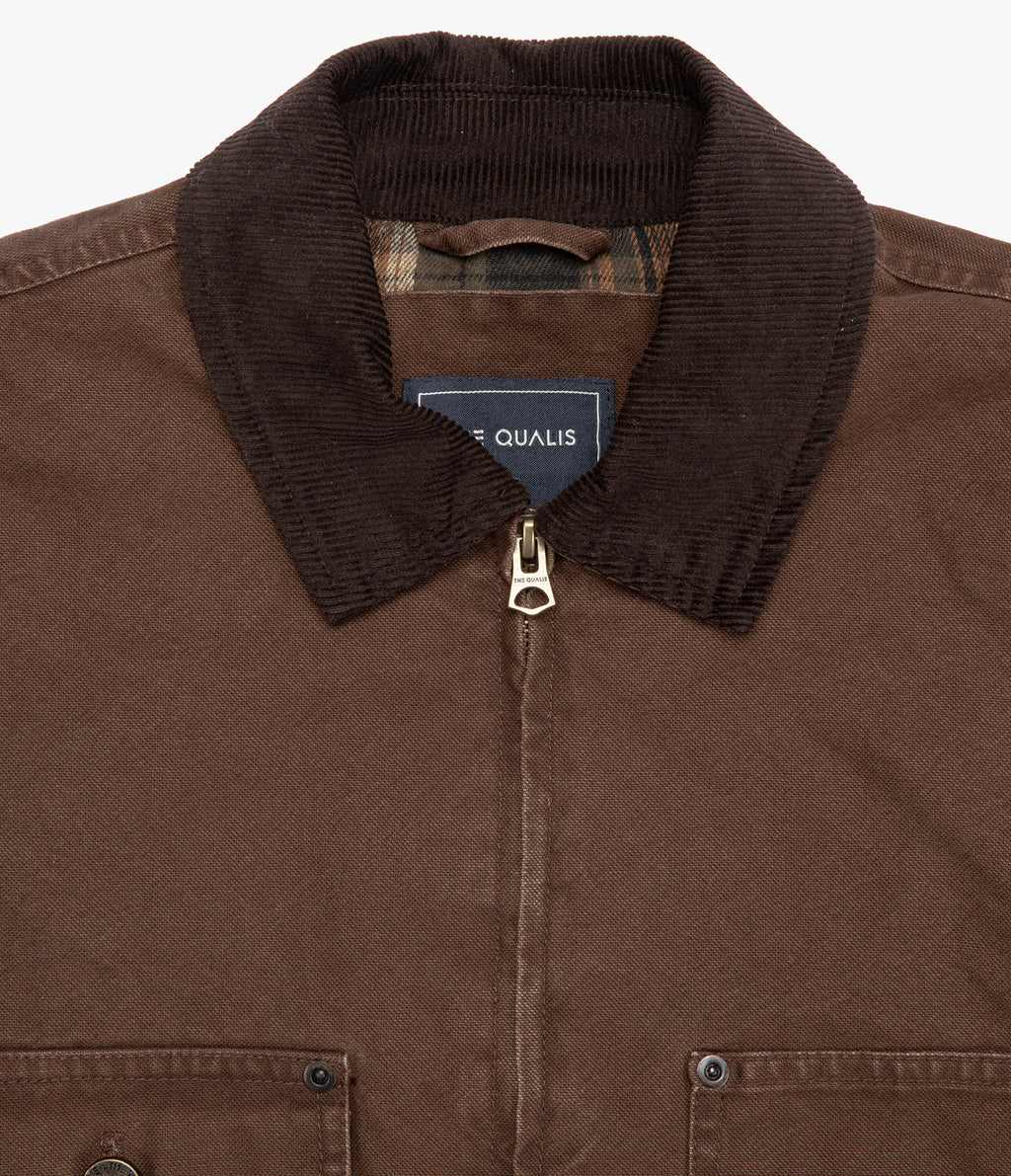 Chaqueta Hombre Canvas Café Scott