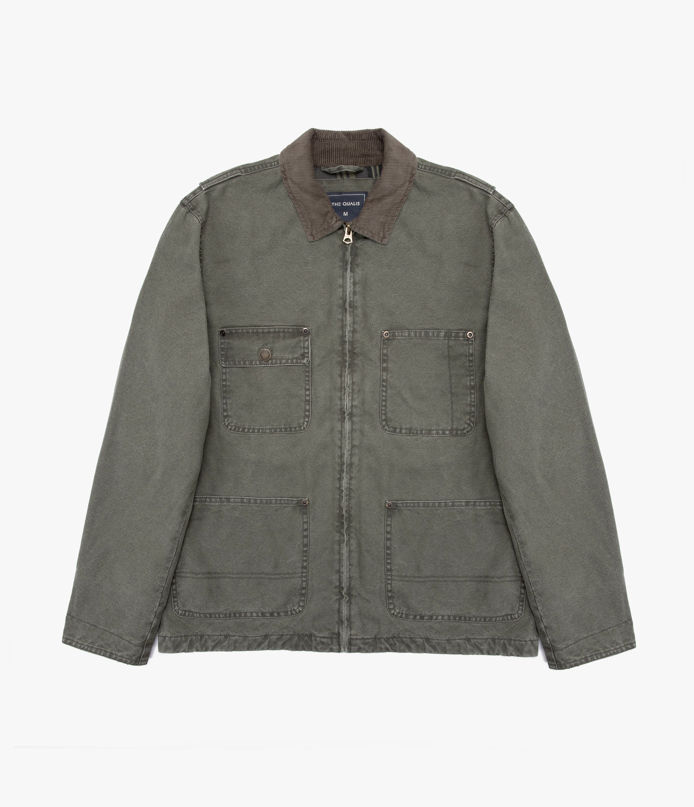 Chaqueta Hombre Canvas Verde Scott