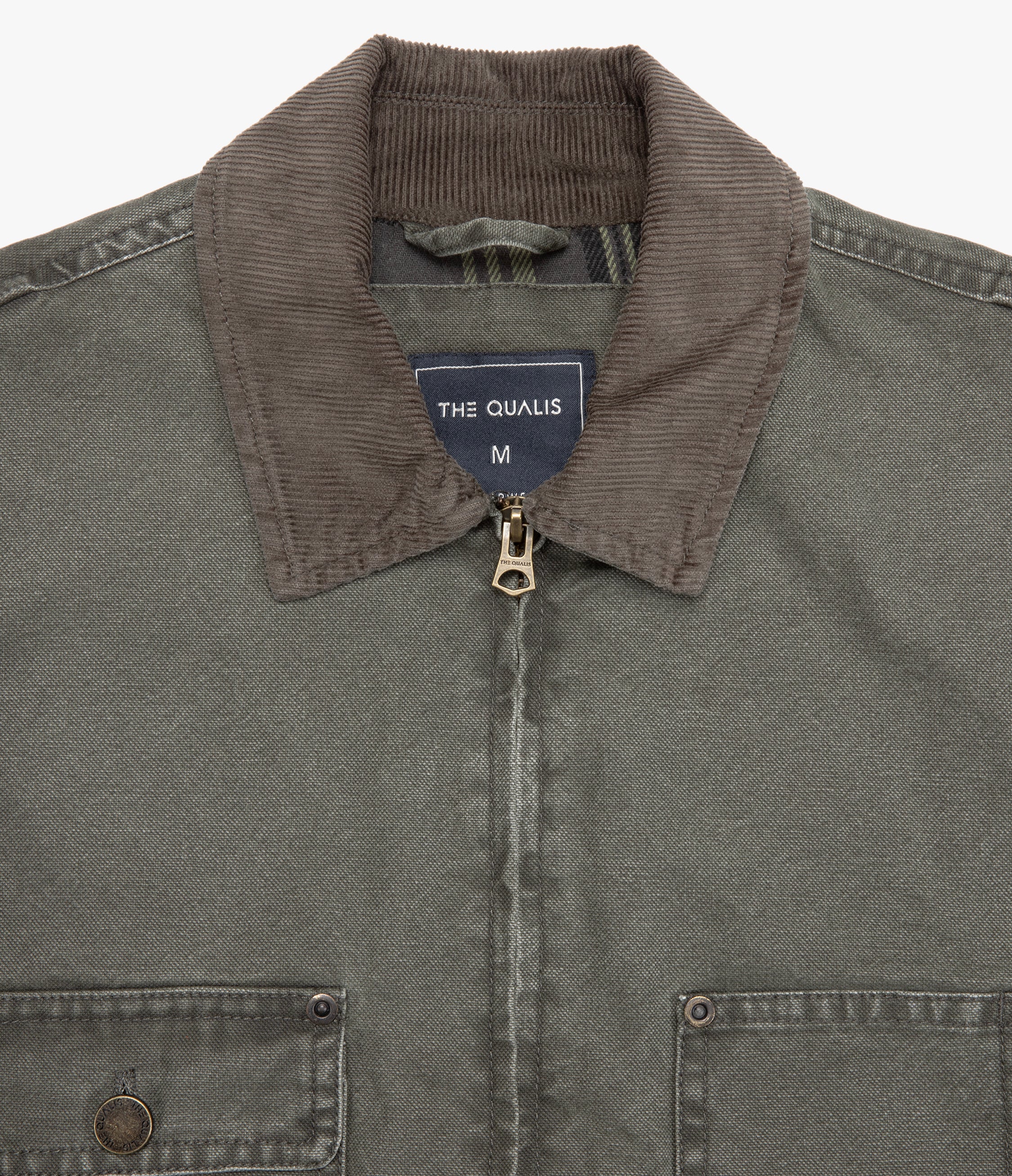 Chaqueta Hombre Canvas Verde Scott