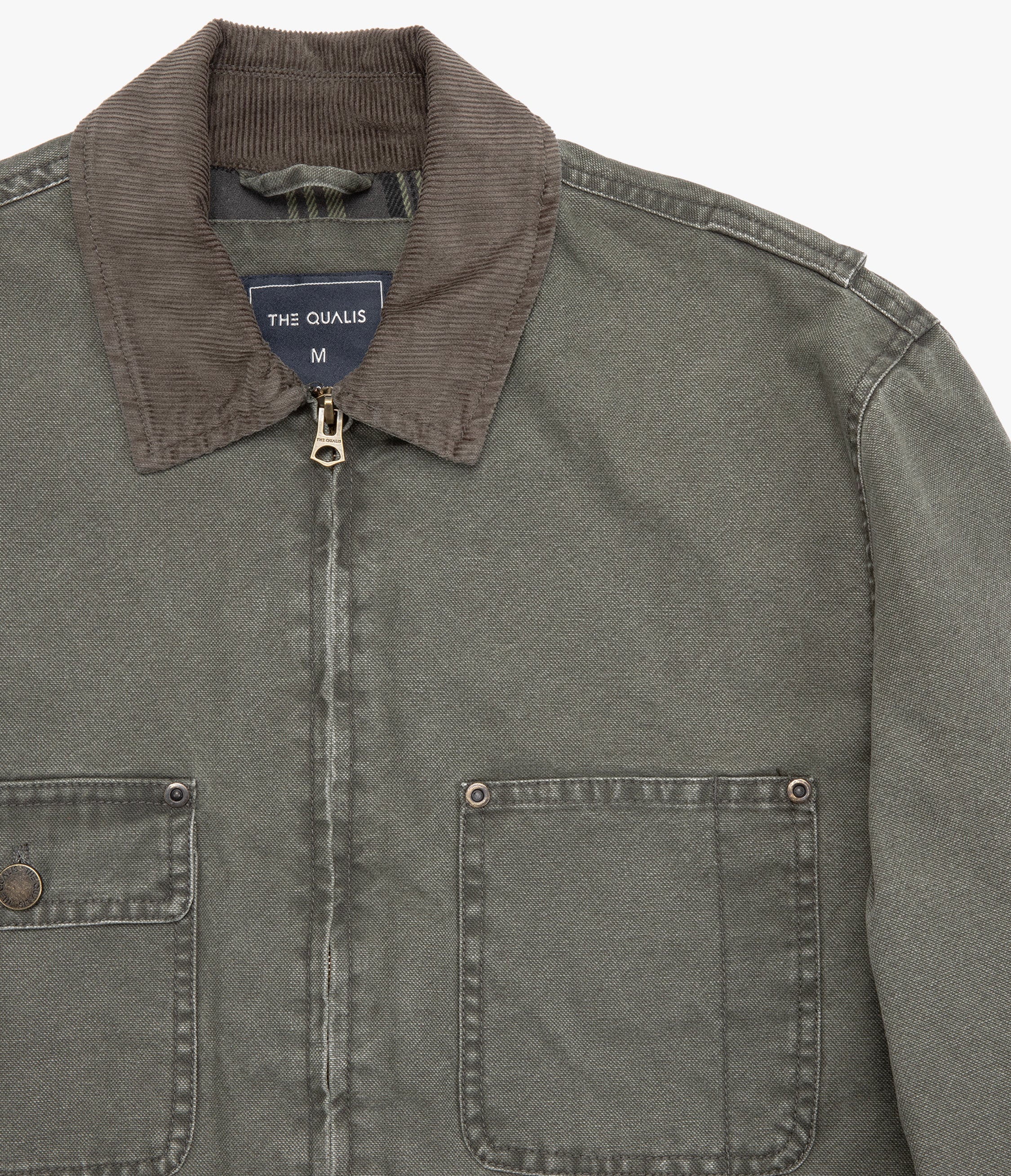 Chaqueta Hombre Canvas Verde Scott