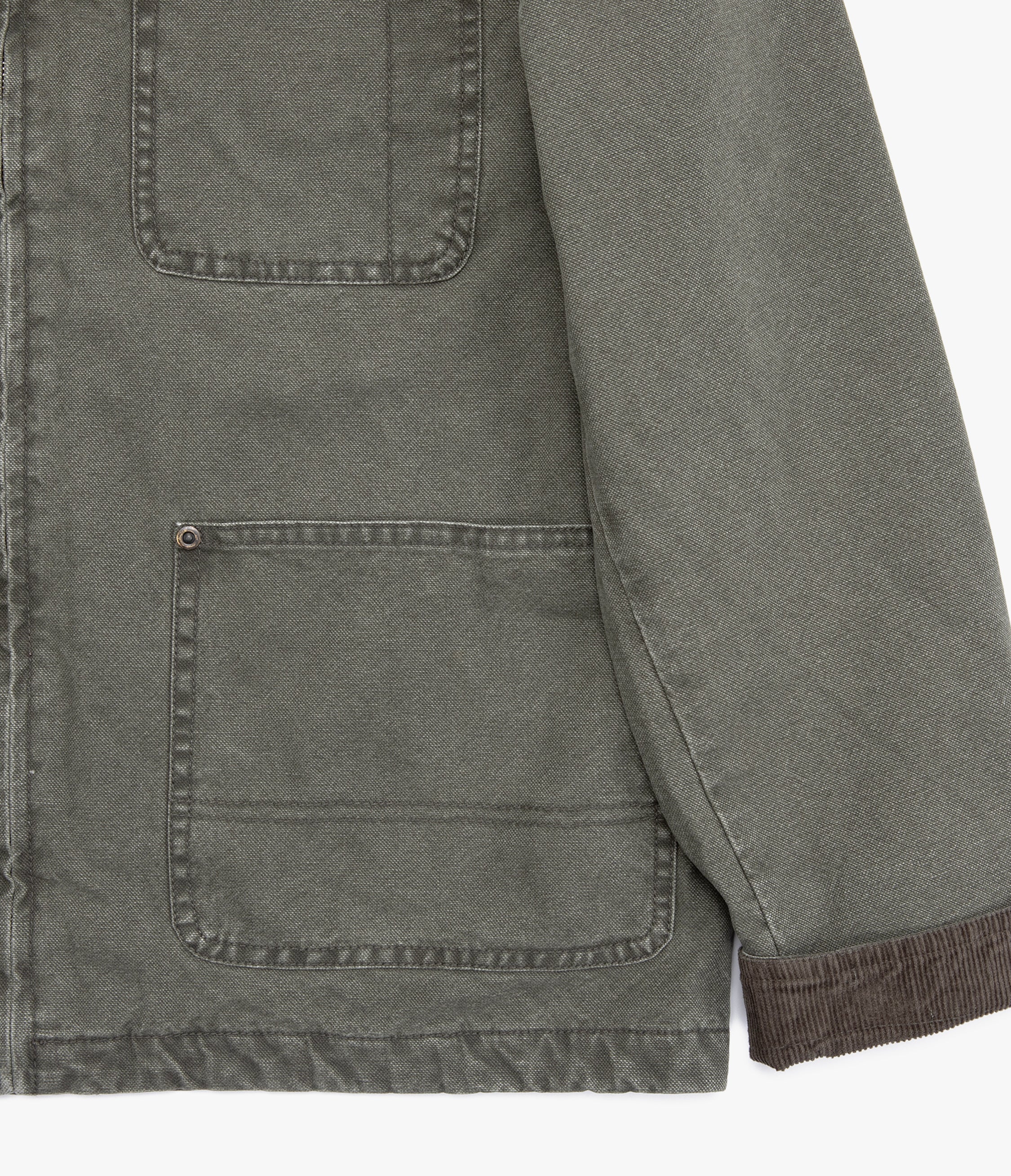 Chaqueta Hombre Canvas Verde Scott