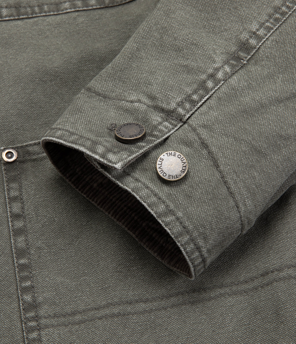 Chaqueta Hombre Canvas Verde Scott