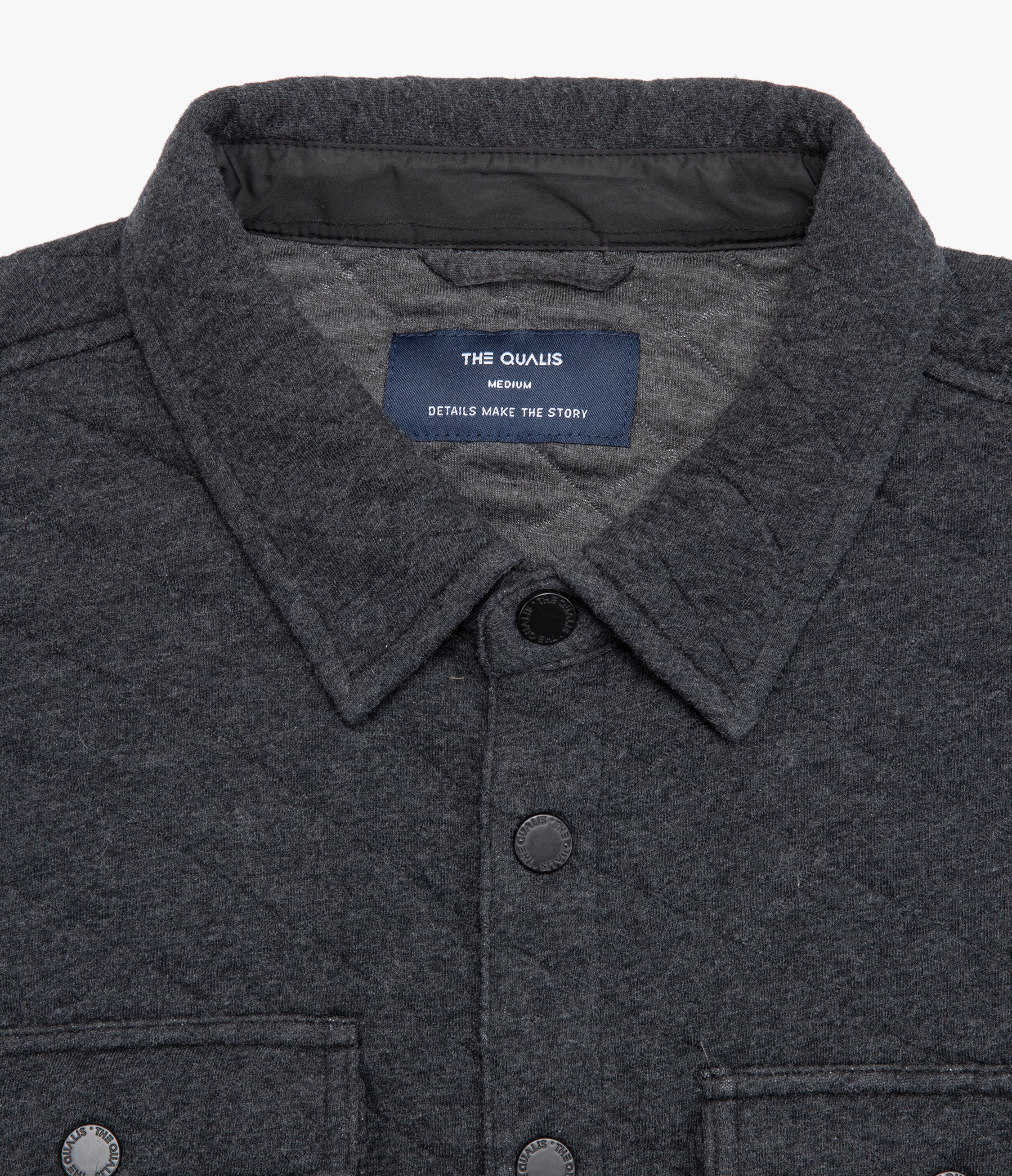 Chaqueta Hombre Quilted Shirt Gris Marengo