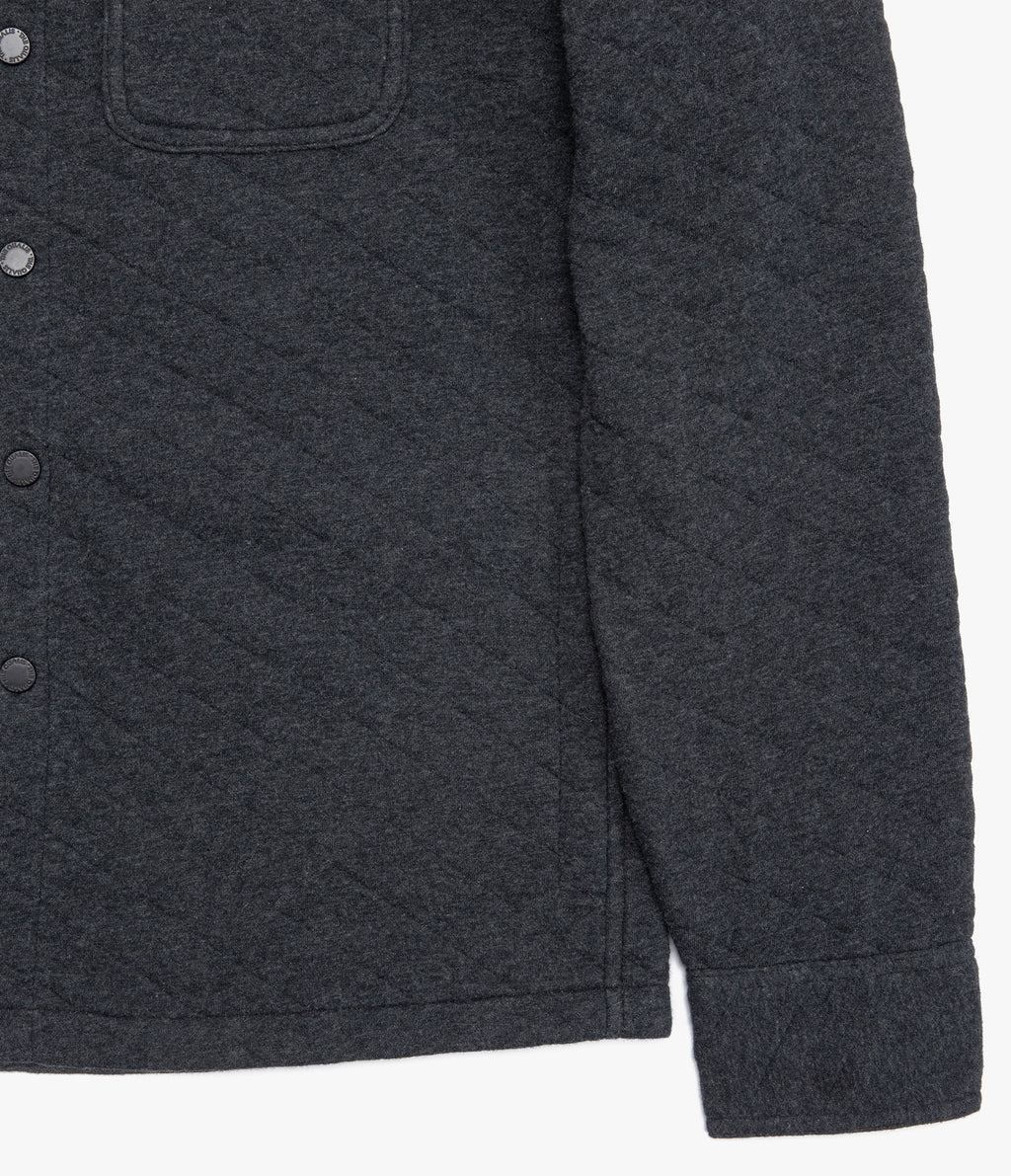 Chaqueta Hombre Quilted Shirt Gris Marengo
