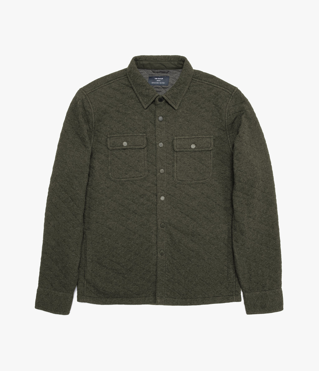 Chaqueta Hombre Quilted Shirt Verde