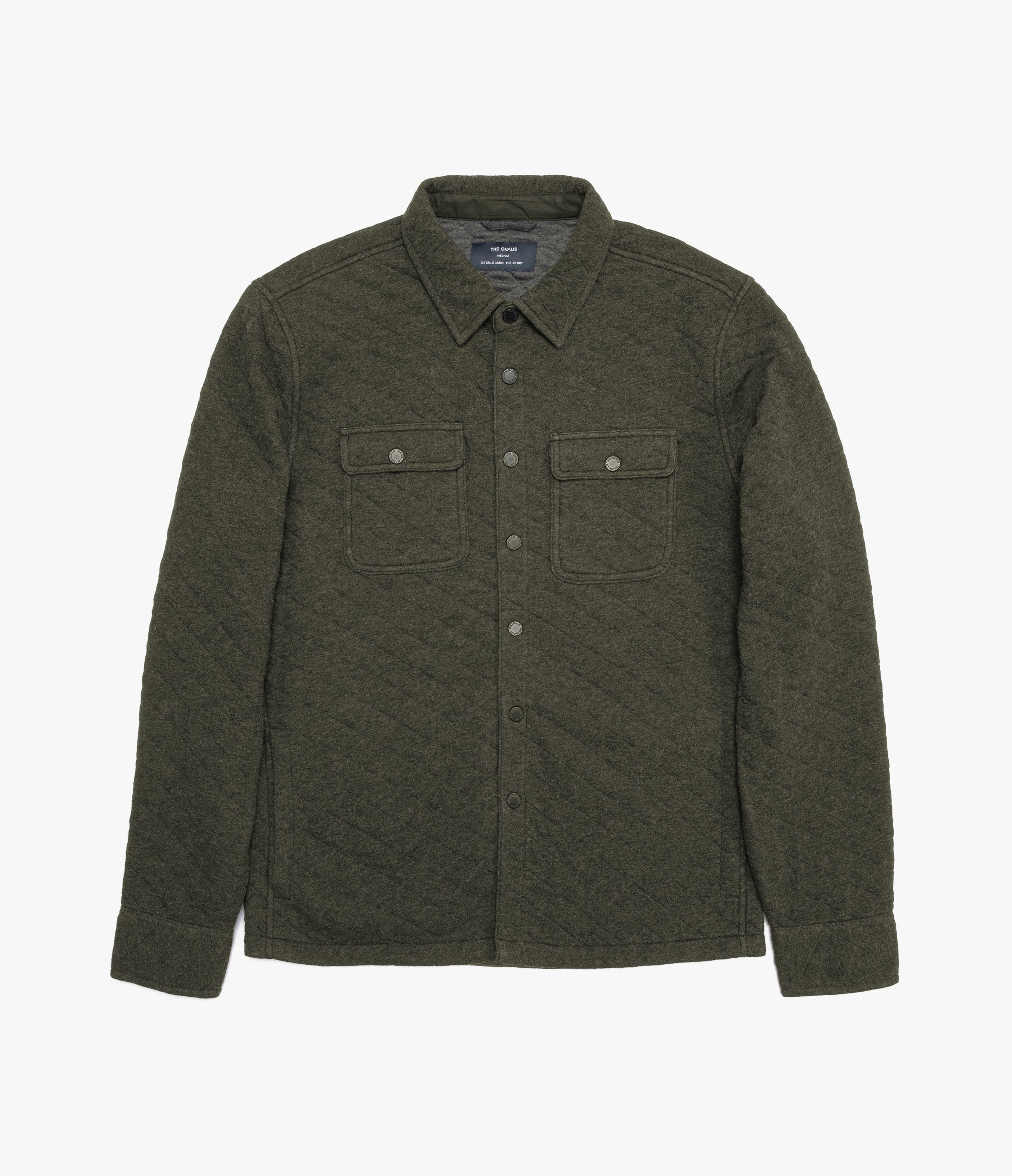 Chaqueta Hombre Quilted Shirt Verde