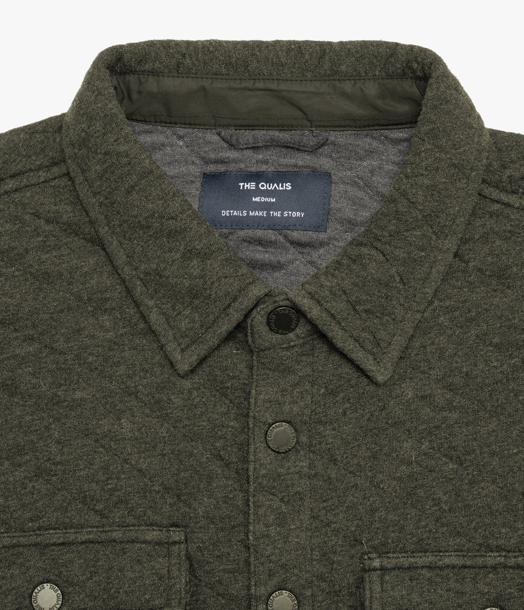Chaqueta Hombre Quilted Shirt Verde