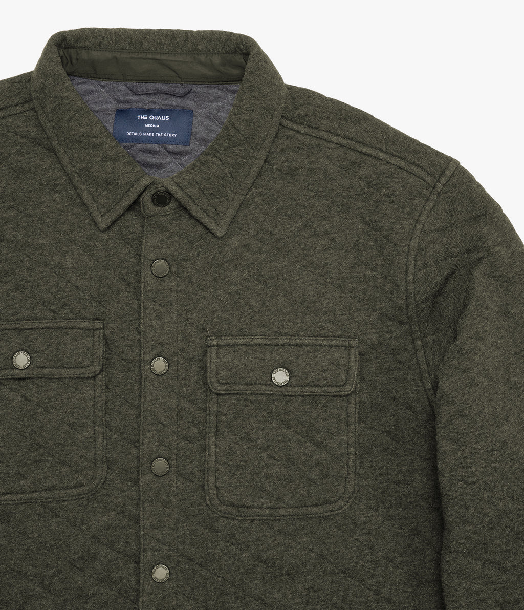 Chaqueta Hombre Quilted Shirt Verde