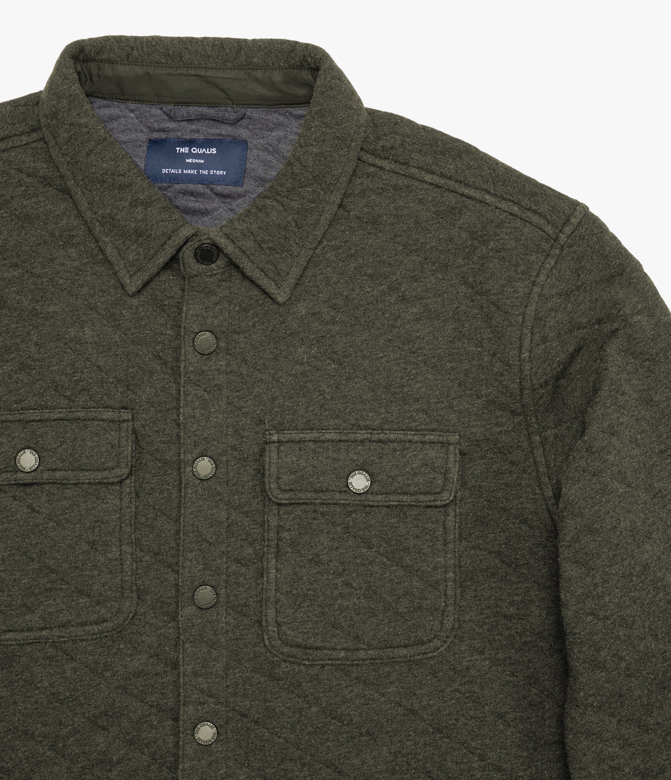 Chaqueta Hombre Quilted Shirt Verde