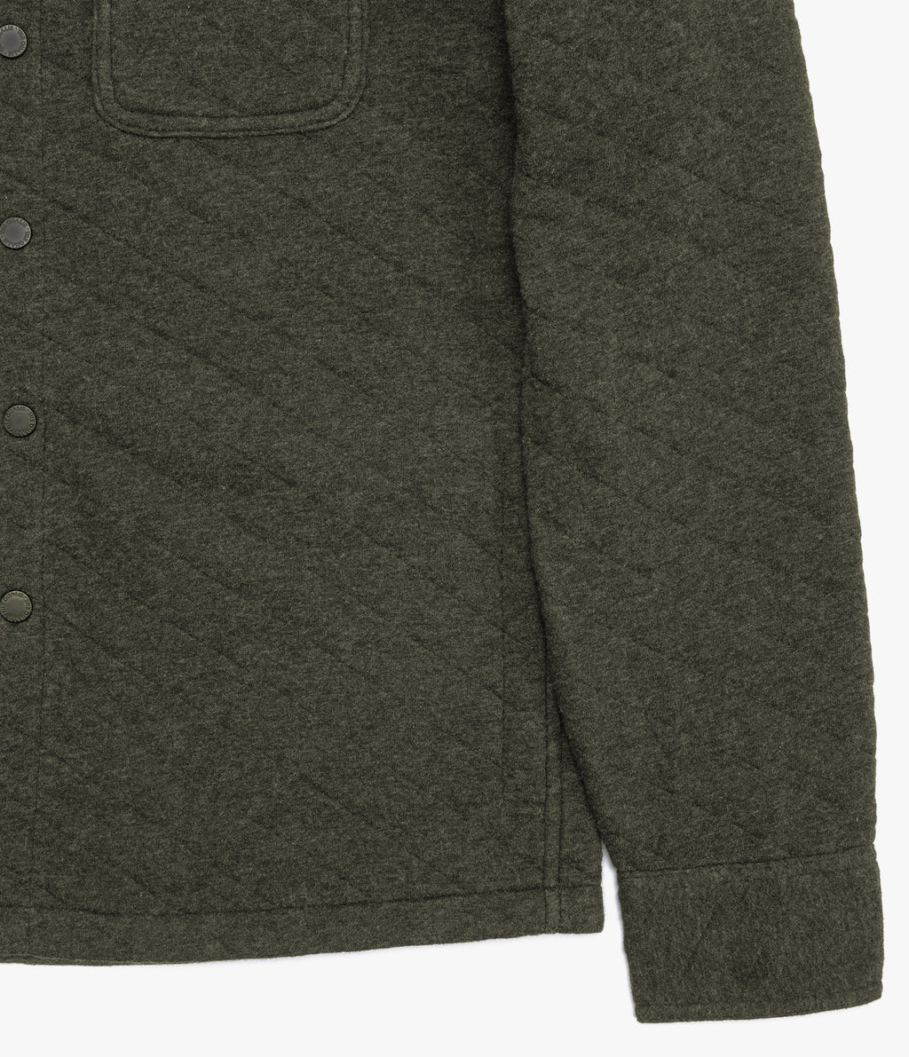 Chaqueta Hombre Quilted Shirt Verde