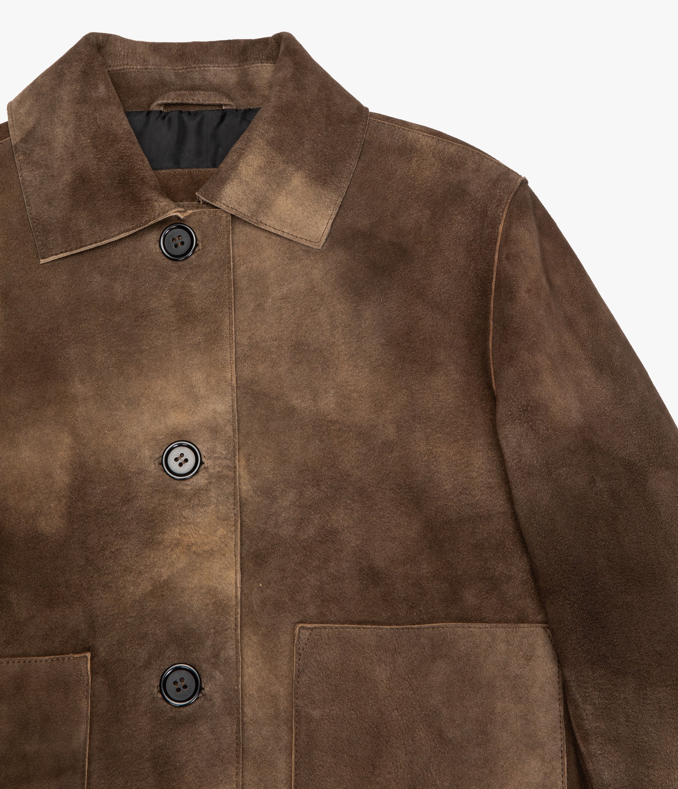 Chaqueta Mujer 100% Cuero Gamuza Lina Beige