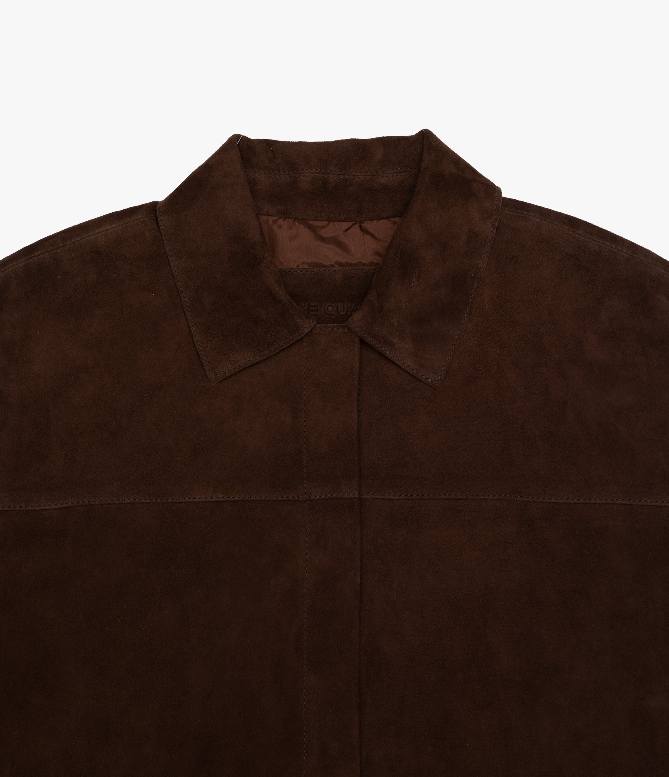 Sobrecamisa Mujer 100% Cuero Gamuza Café