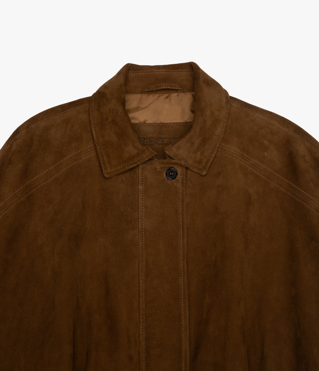 Chaqueta Mujer 100% Cuero Gamuza Bomber Beige