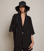 Camisa Mujer 100% Lino Capella Negro