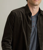 Camisa Hombre Algodón Cotelé Rob Verde Oscuro