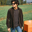 Camisa Hombre Algodón Cotelé Rob Verde Oscuro