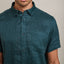 Camisa Hombre Lino M/Corta Dablin Verde Oscuro