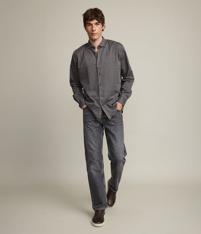 Camisa Hombre Denim Manga Larga Colt Gris