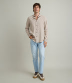 Camisa Hombre Gerry M/Larga Café