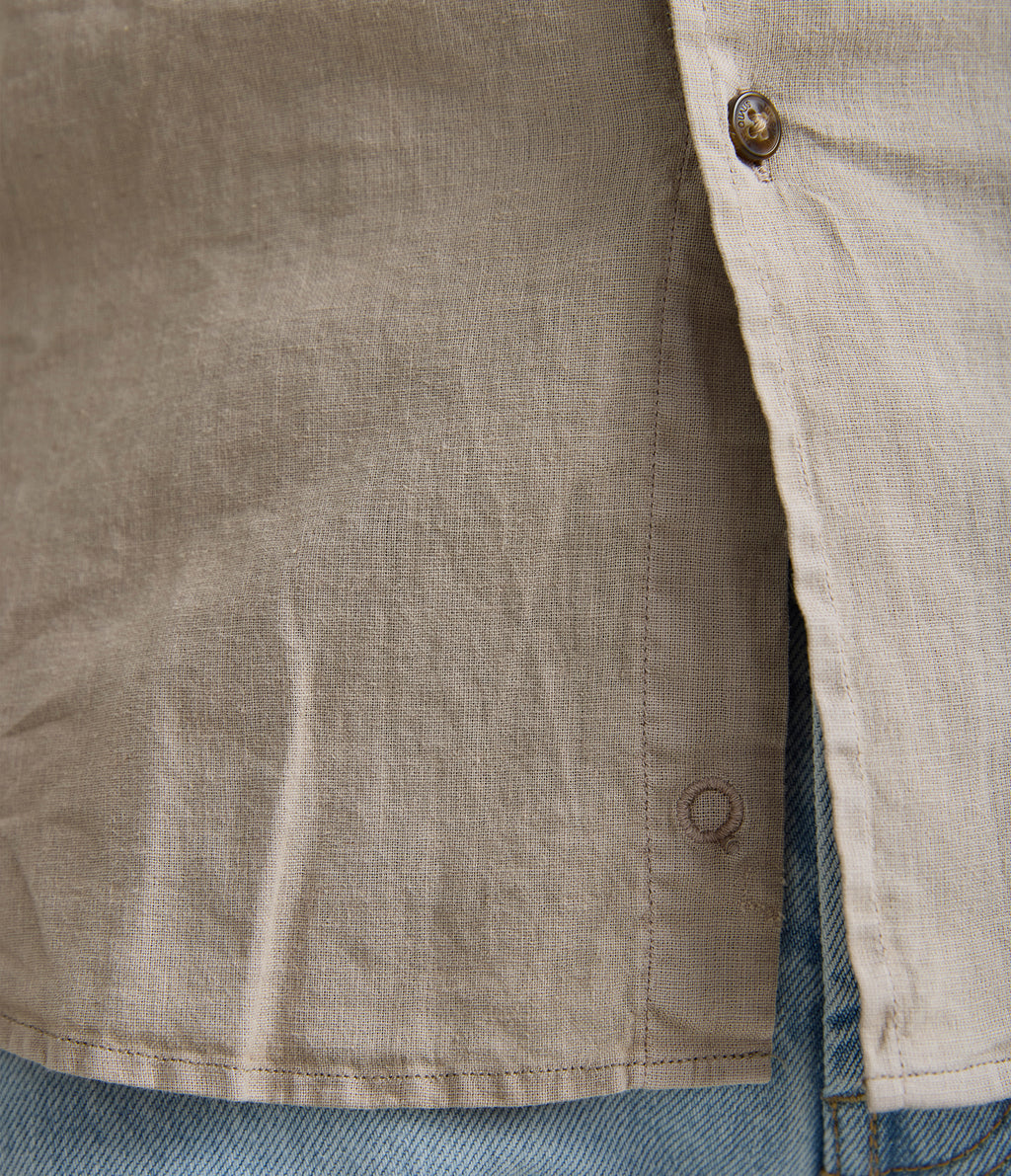 Camisa Hombre Gerry M/Larga Café
