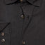 Camisa Hombre Lino Algodón Manga Larga Gerry negro