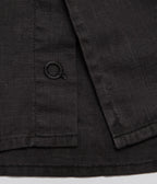 Camisa Hombre Lino Algodón Manga Larga Gerry negro