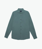 Camisa Hombre Lino Algodón Manga Larga Gerry Verde