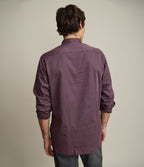 Camisa Hombre 100% algodón Afro burdeo