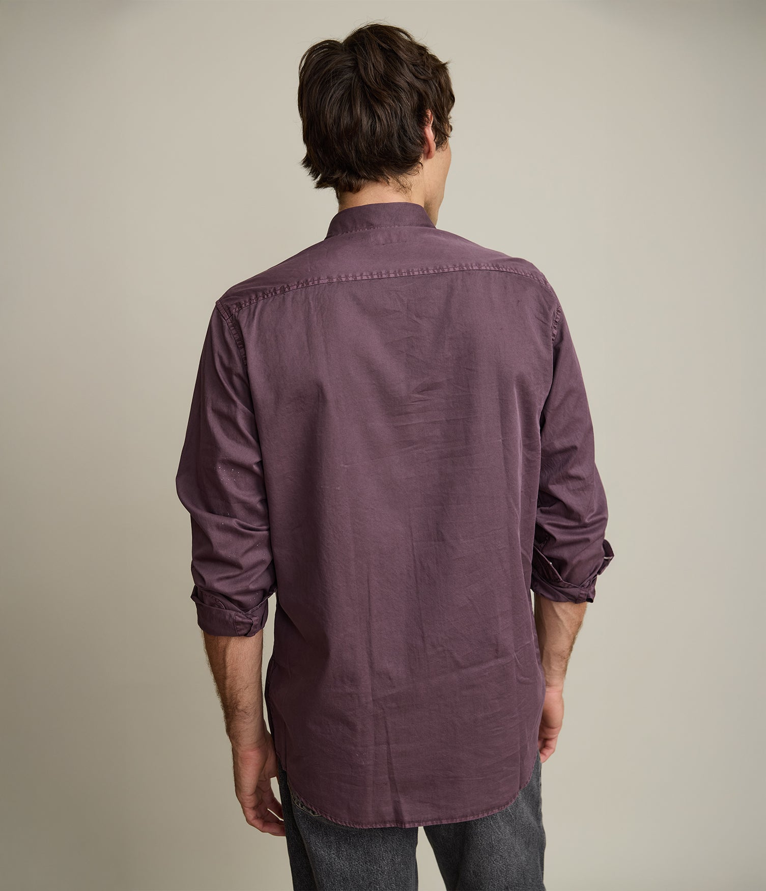 Camisa Hombre 100% algodón Afro burdeo