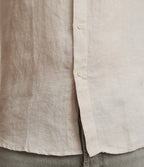 Camisa Hombre Lino Manga Larga Amalfi Beige