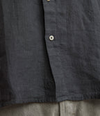Camisa Hombre Lino Manga Larga Amalfi Gris Marengo
