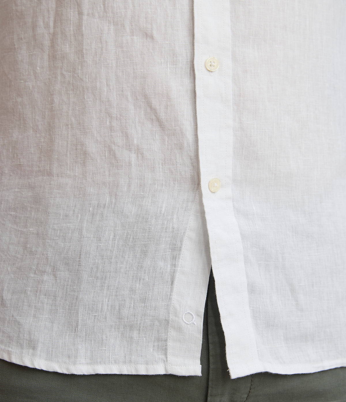 Camisa Hombre Lino Sicilia M/Larga Blanco