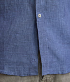 Camisa Hombre Lino Sintra M/Corta Azulino