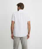 Camisa Hombre Lino Sintra M/Corta Blanco
