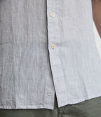Camisa Hombre Lino Sintra M/Corta Gris