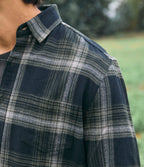 Camisa Hombre Algodón Franela Logan Cuadros Verde